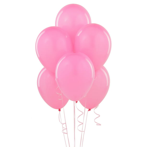10 100 ROSE PINK FUCHSIA 11" Latex Balloons Plain Helium Party Belbal Balloon 